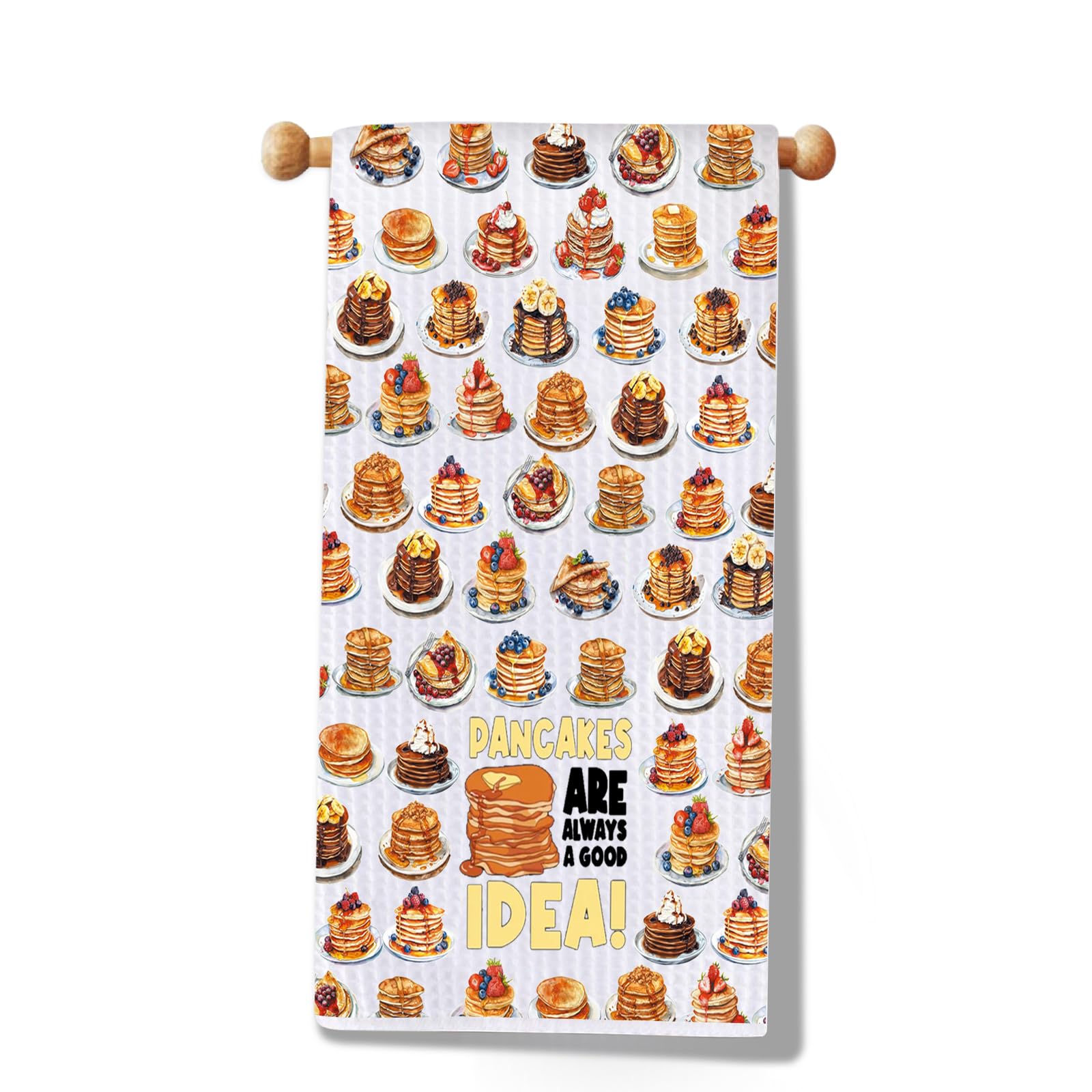 Motif crêpes sur serviette de cuisine JXGZSO imprimée pour décoration de table
