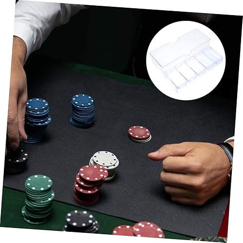 Miniatura 9 de LABRIMP Contenedor de almacenamiento de 5 compartimentos de plástico, caja de chips, contenedor transparente, caja organizadora transparente para