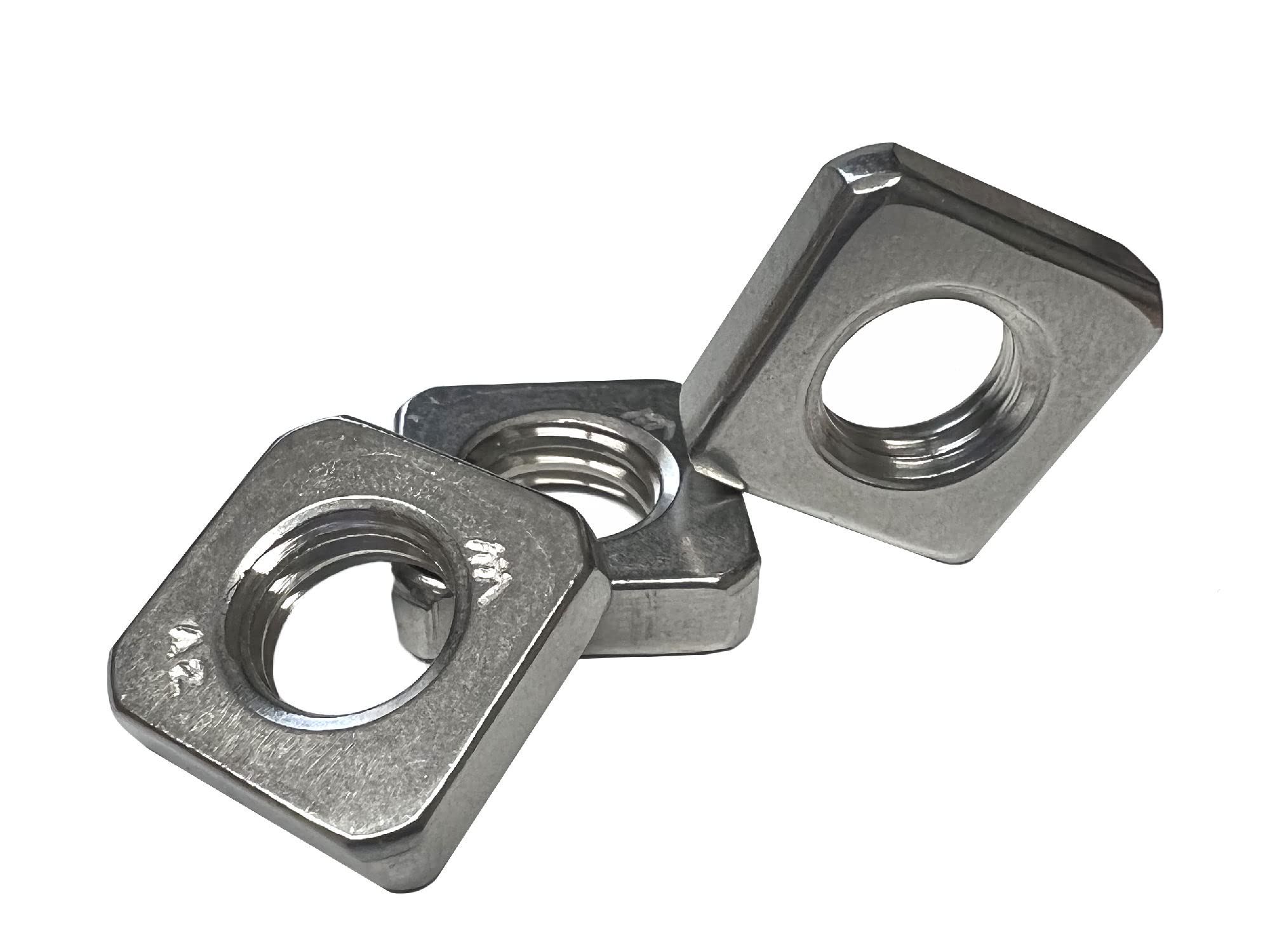 Dadi Quadrati M8 In Acciaio Inox A2 - 50 Pezzi, Bassi, Antiruggine, DIN 562 | Per Interni Ed Esterni - Foto 2