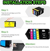Vista 17 de greencycle Botella de tinta de repuesto 522 para tinta compatible con T522, funciona con impresoras ET-2803 ET-2800 ET-2720 ET-4800 ET-4700