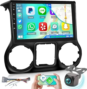 [2G+64G] 10 inch Screen for Jeep Wrangler Radio 2015 2016 2017 Car Stereo