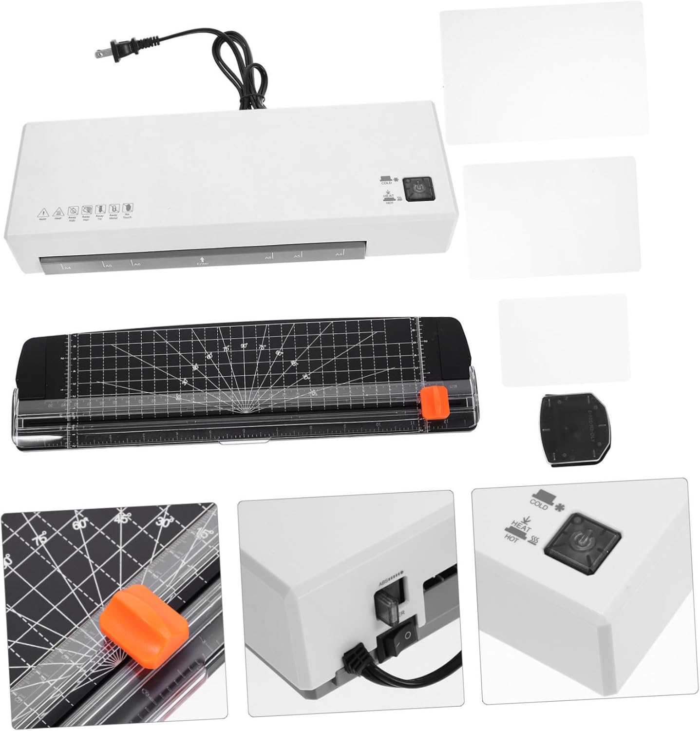 Balacoo Portable Laminator Machine with Laminating Fast Warm Up Photo Sealing Device for Home Office School Use Easy Operation and Versatile for Documents Artworks