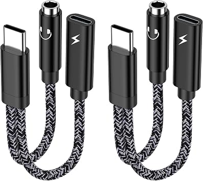 USB C to Aux Adapter Samsung S25 FE Headphone Adapter Type C to 3.5mm Jack Audio Adapter with Fast Charging Cable Cord for Samsung Galaxy S25 Plus S25 Ultra A16 A17 A36 S24FE S23 S22 A56 A54 A35 A26