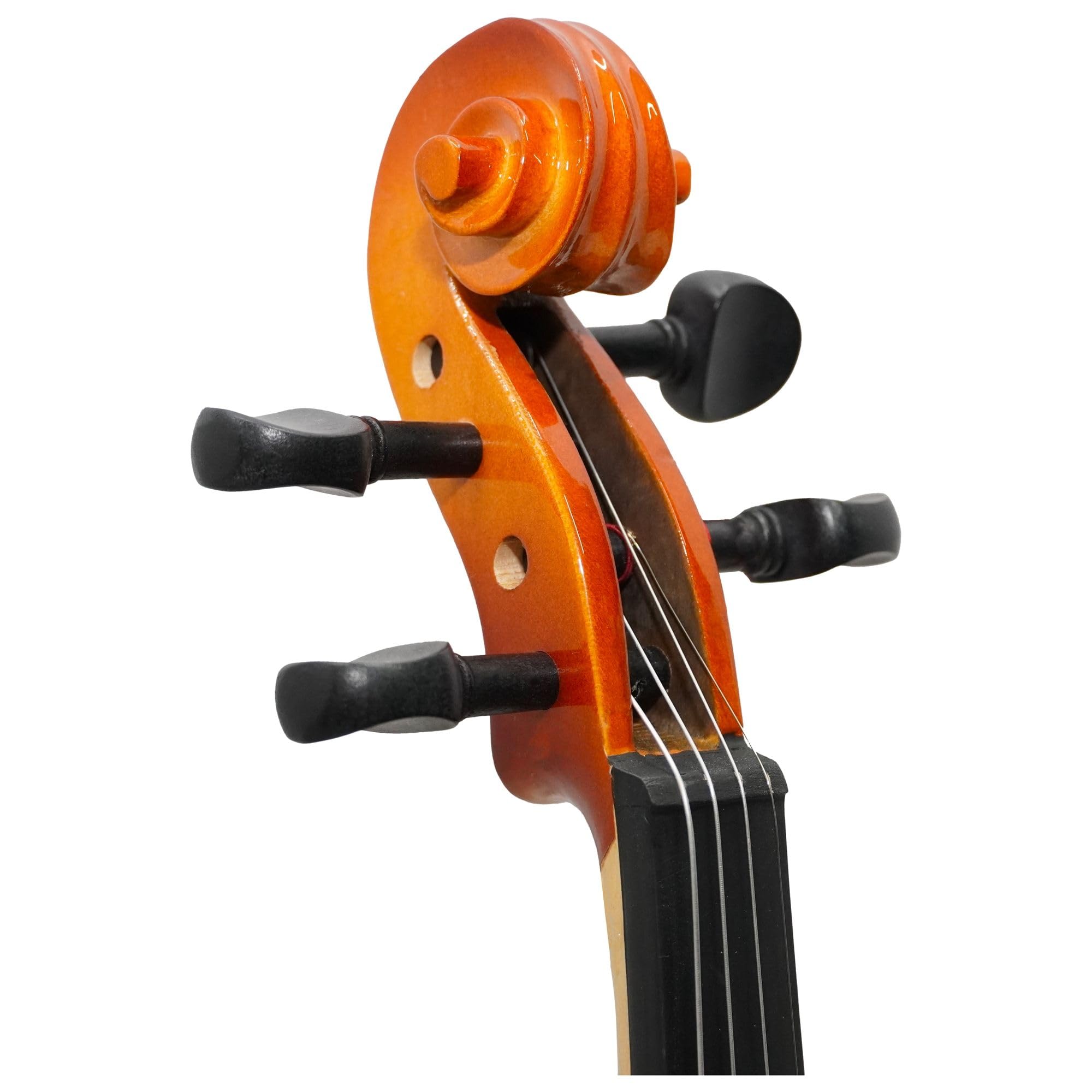 Set Completo Violino 4/4 con Archetto, Custodia, Spalliera, Corde di Ricambio e Accordatore - Ideale per lo Studio e Uso Scolastico
