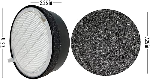 Miniatura 4 de Flintar Filtro de repuesto HEPA de alta eficiencia 3 en 1 grado H13, compatible con GBlife y CISNO Home Air Purificador KJ65F-A1, y TCL Home Air