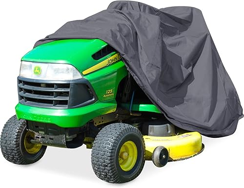 XYZCTEM Cubierta para cortacésped de equitación, cubierta para tractor se adapta a cubiertas de hasta 54 pulgadas, poliéster Oxford 420D resistente