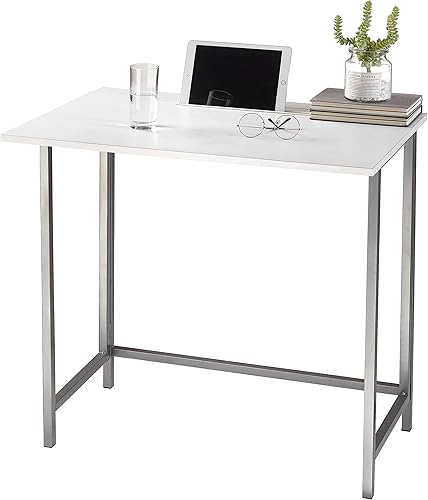 Urban Lifestyle No Tools - Escritorio plegable con ranura para tableta, color blanco