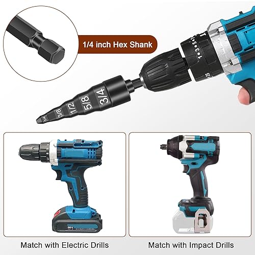 Miniatura 5 de SUNJOYCO Herramienta de reparación de HVAC 5 en 1, 2 piezas de aire acondicionado de tubo de cobre expansor de tubo de cobre suave, juego de