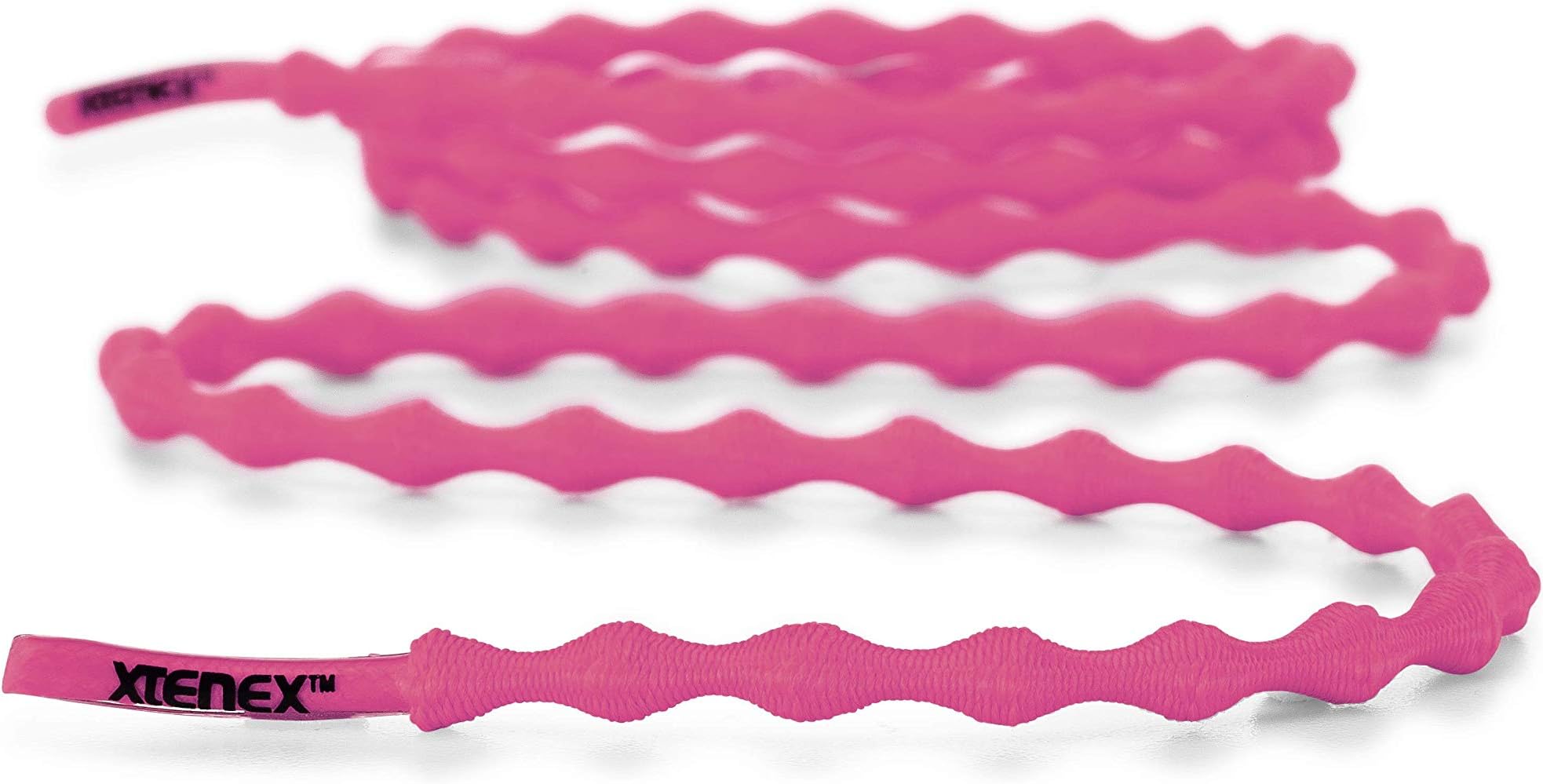 XTENEX X300 Series 20" Shoelace - Patented Flare Knot, Performance Fit - Enhanced Comfort - Neon Pink
