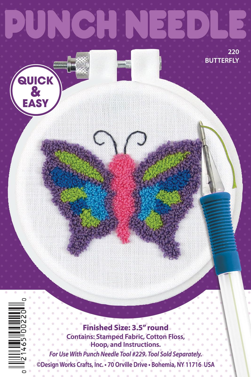 Beskay - Kit Poinçon Aiguille Papillon - Thème Animaux - Neuf