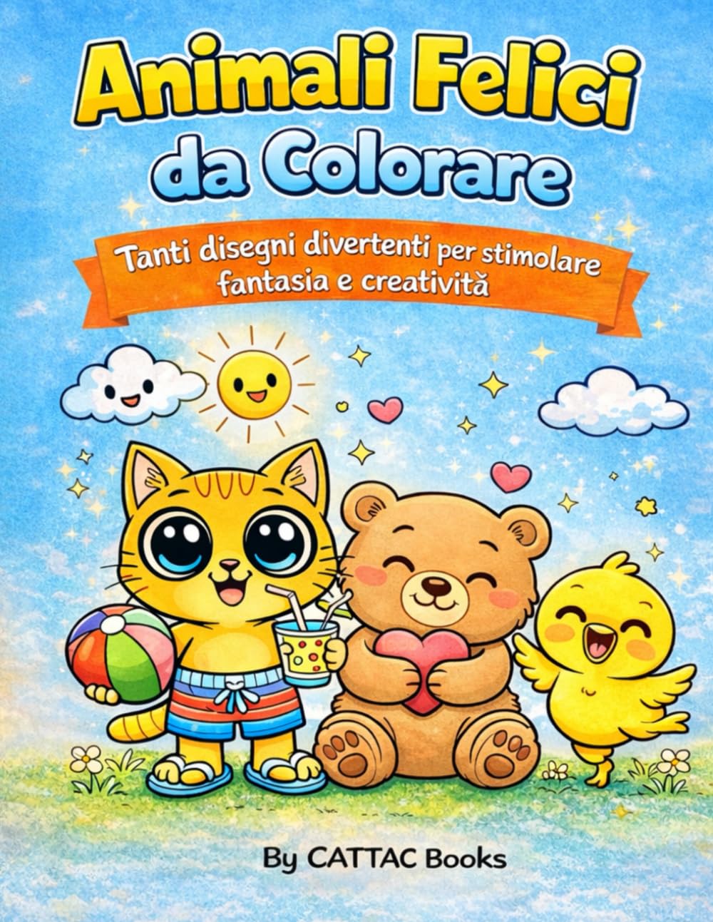Animali Felici da Colorare: Tanti disegni divertenti per stimolare fantasia e creatività