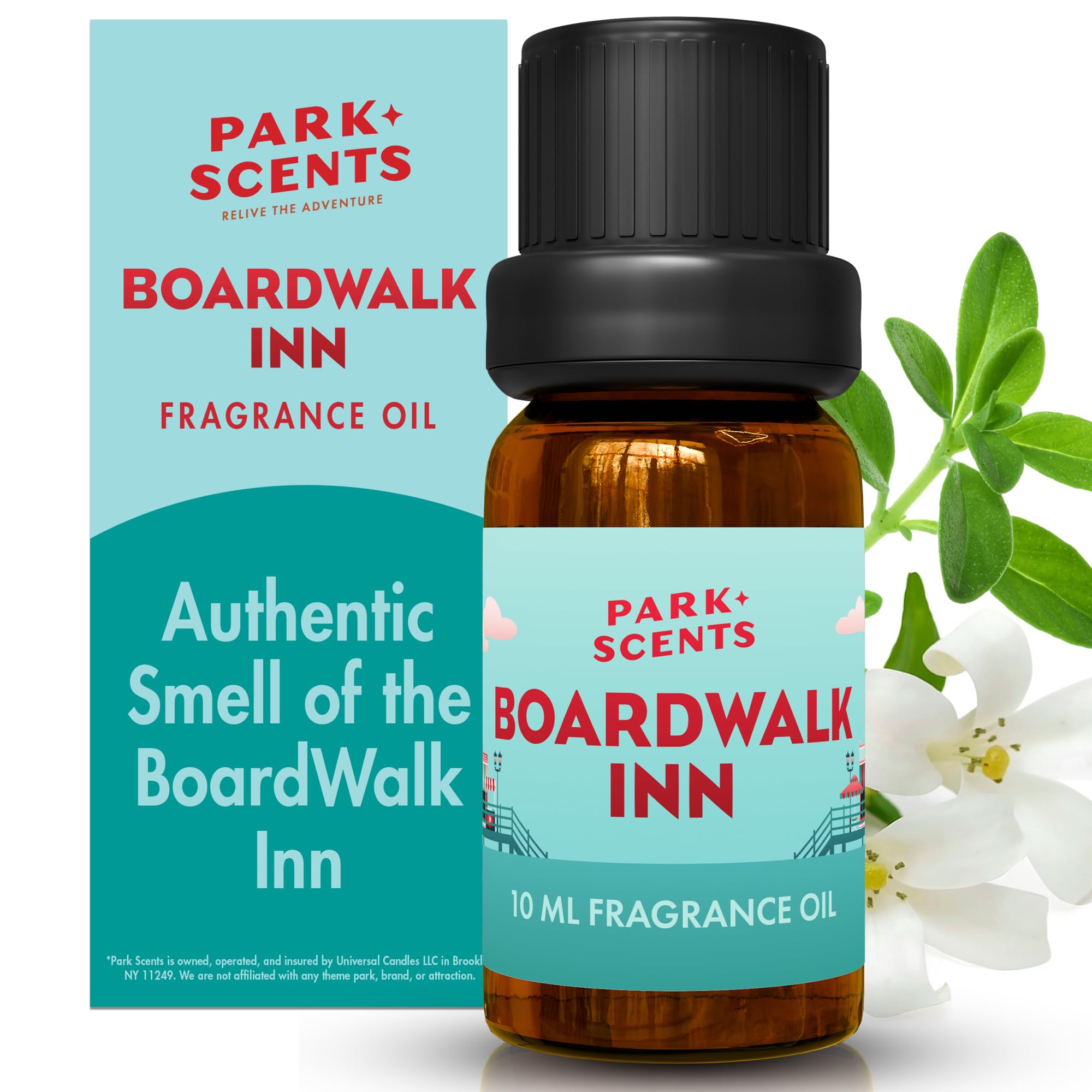 Park Scents Boardwalk Inn – Theme Park Resort Luxury Hotel Fragrance Oil – Bergamot Thyme Chrysanthemum Jasmine White Tea Essential Oils for Diffusers, Home Aromatherapy, Gifts for Women, Sister(10ml)