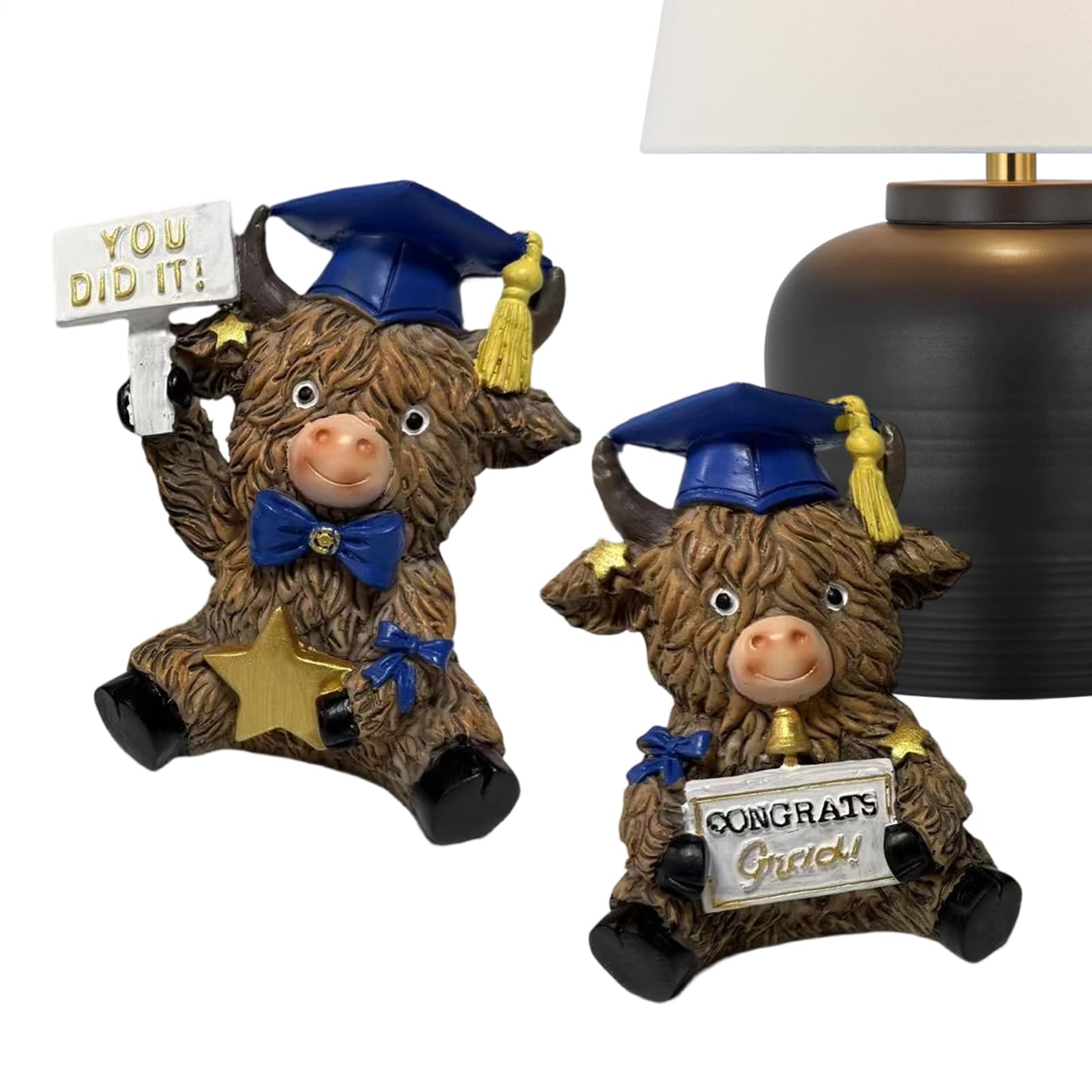 Figurines de vache mignonnes en résine : l'idée cadeau d'anniversaire idéale
