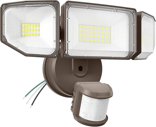 Miniatura 11 de Luces de seguridad LED de 85 W con sensor de movimiento para exteriores, 8500 lm de atardecer al amanecer, IP65 impermeable, 6500 K, luz de