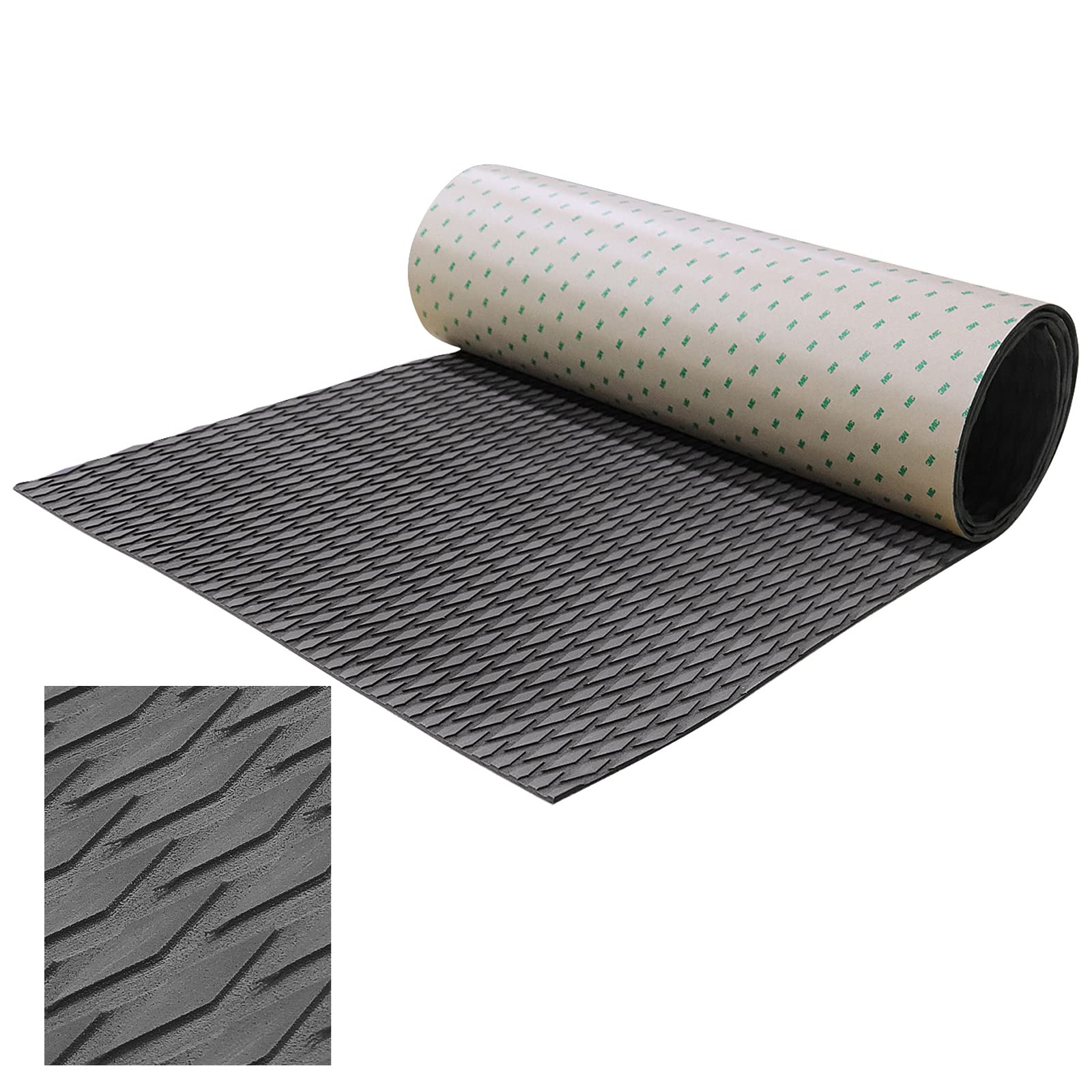 EVA Foam Boat Decking Sheet Universal DIY Surfboard Traction Pad Non-Slip Grip Mat Trimmable Sheet for Kayak RV Yacht Pool Skateboard Skimboard Step Green Yellow Orange Blue Dark Grey Black