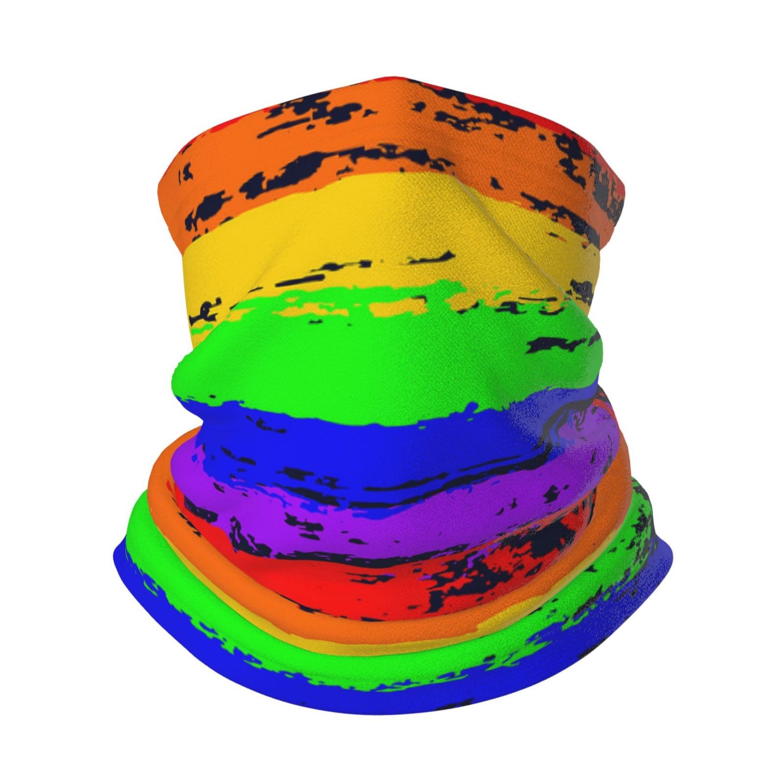FUkker Neck Gaiter Rainbow Pride Neck Warmer Soft Face Cover Tube Half Face Mask Scarf Balaclava For Outdoor Sports