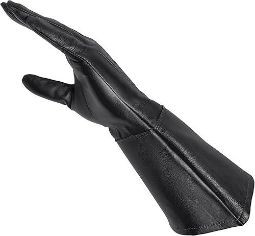 Miniatura 4 de Enforcer - Guantelete de cuero sin forro para montar en motocicleta, guardias de honor y bandas de marcha TD650HP