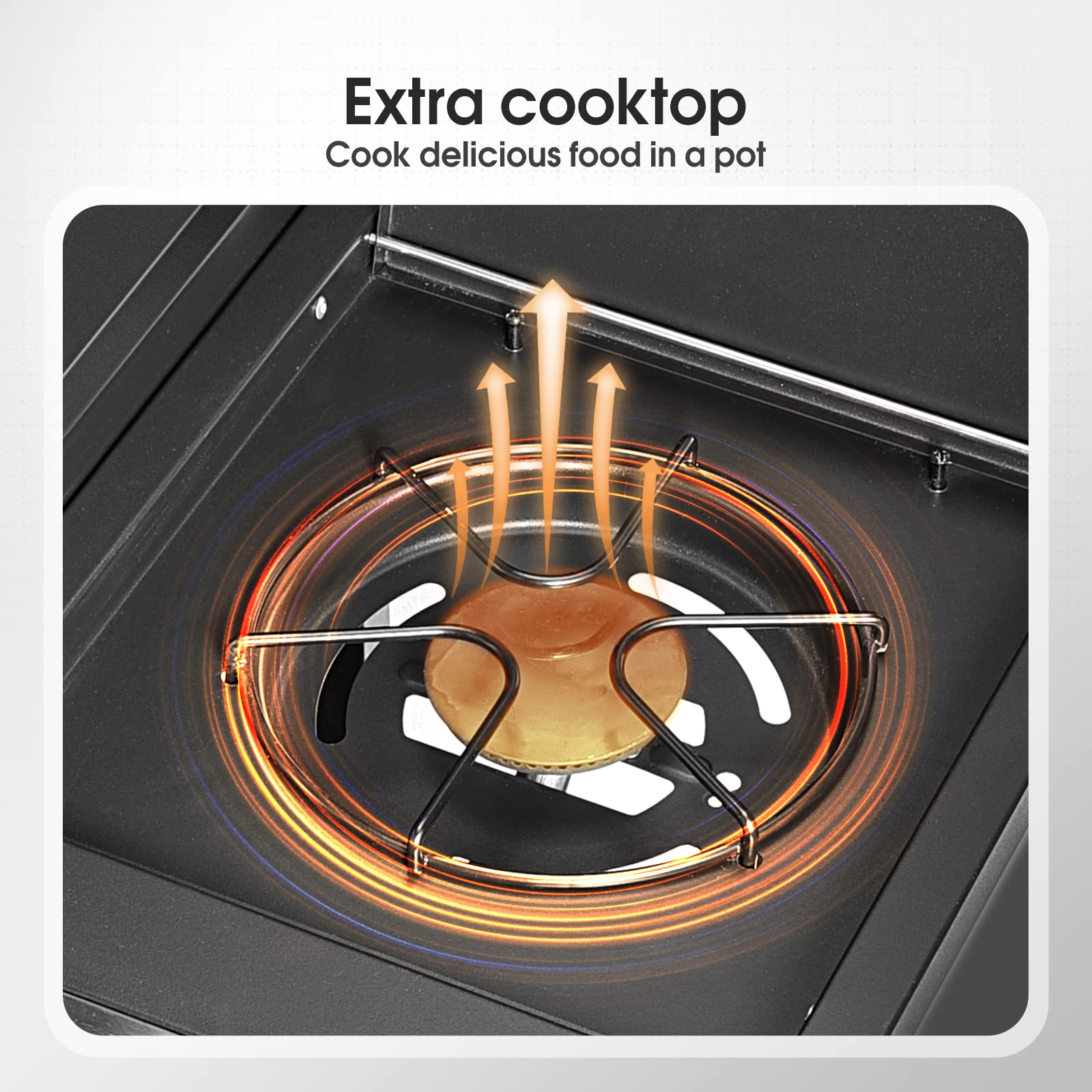 Rintuf Liquid Propane Gas Grill, 24000 BTU Stainless Steel BBQ Gas