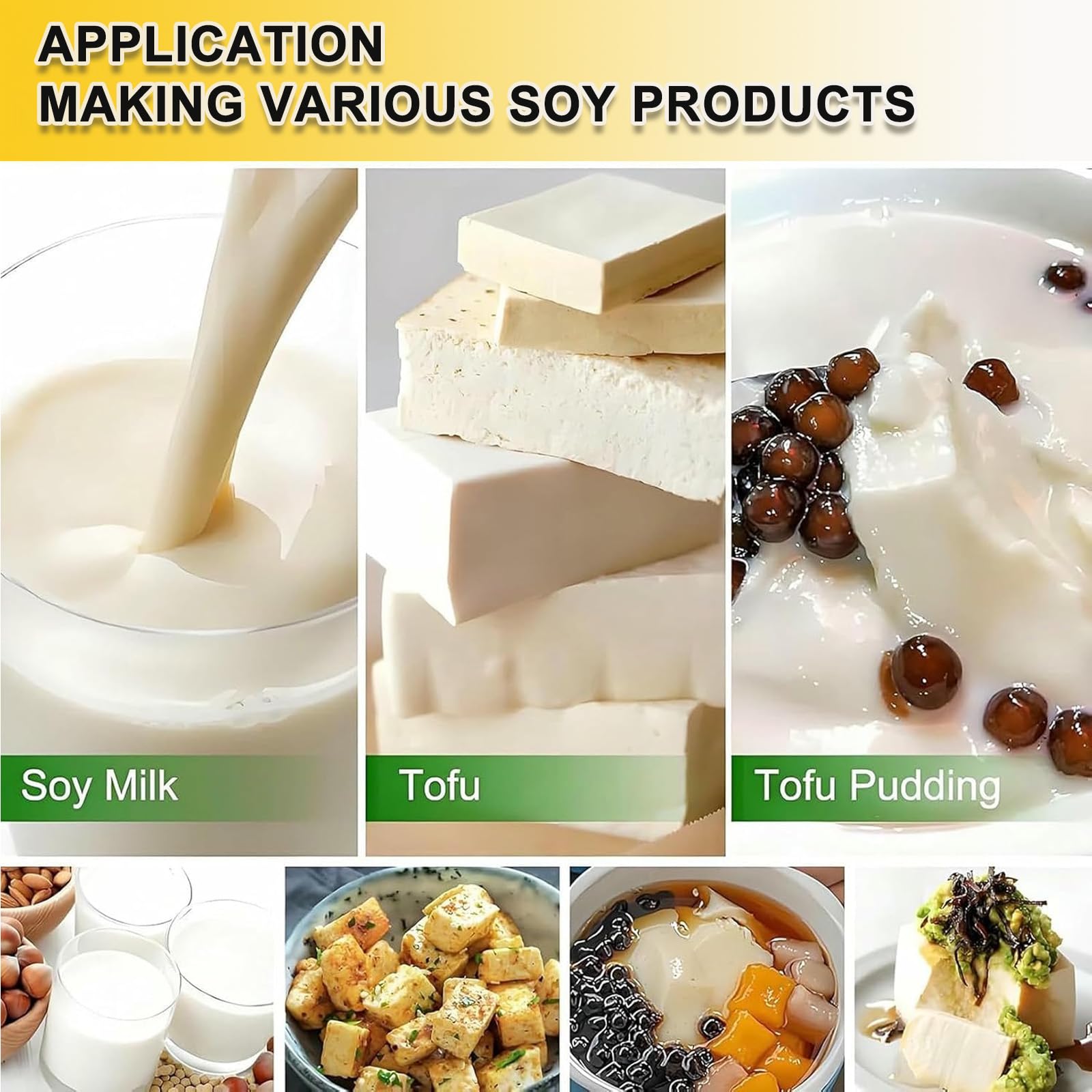 Maszyna Do Mleka Sojowego Z Separacją Żużlu, Komercyjna Maszyna Do Puddingu Z Tofu, Automatyczna Maszyna Do Mleka Orzechowego Ze Stali Nierdzewnej O Wydajności 25 Kg/h, Do Stołówek