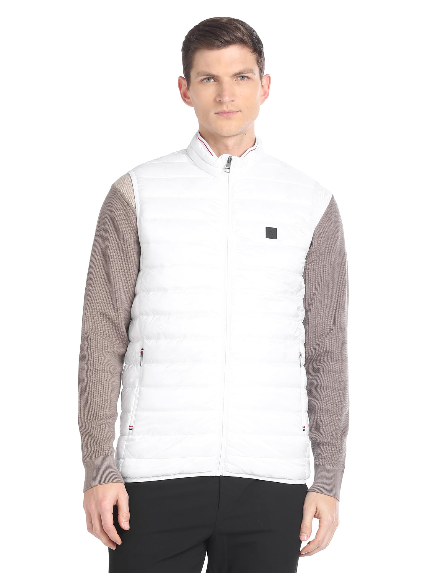 arrow Men's Standard Length High Neck Sleeveless Puffer Jacket-picture-49