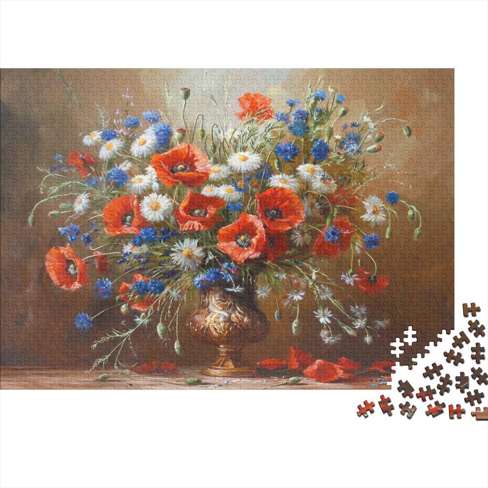 Floral Still Life 1000 Piece Jigsaw Puzzle Jigsaw Puzzle for Adults 38x26cm/1000pcs โ image 1
