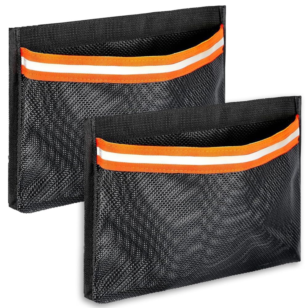 Boat Storage Mesh Bag, 2Pcs 10×7Inch Self-Adhesive Marine Organizer Pouch