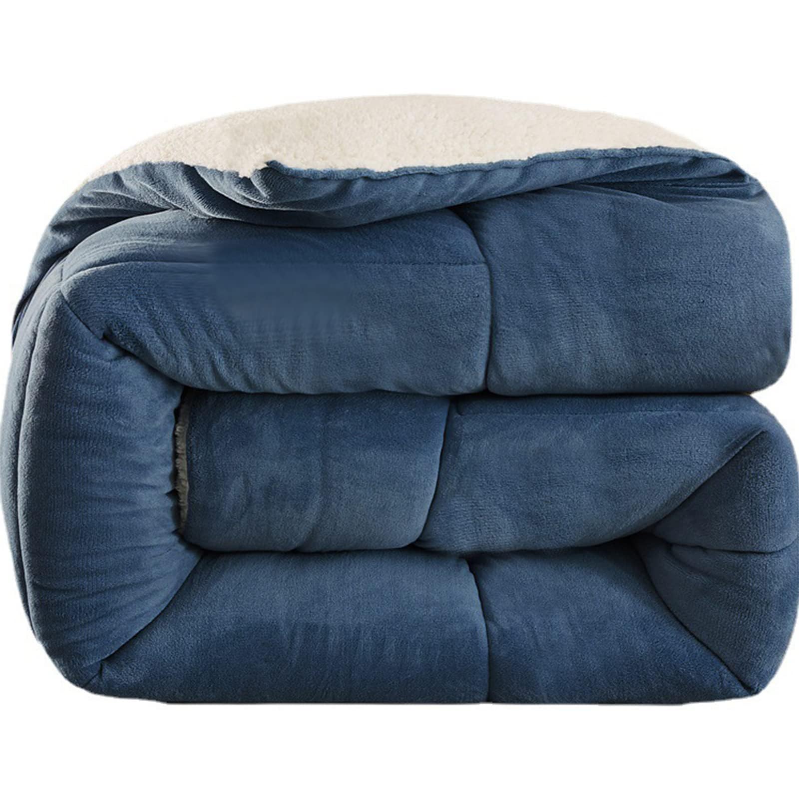 ZMIN Piumino, Lana Autunno E Inverno Addensare Calda Trapunta Regalo per l'inverno Biancheria da Letto Matrimoniale Trapunte in Pile per La Camera da Letto di Casa,B,200x230cm(5kg)