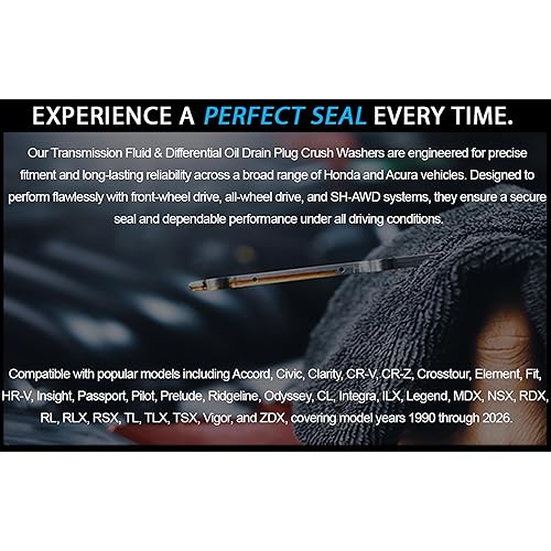 Miniatura 7 de 5 Arandelas para diferencial trasero y 5 arandelas para tapón de transmisión automática para sello sólido a prueba de fugas - Arandelas