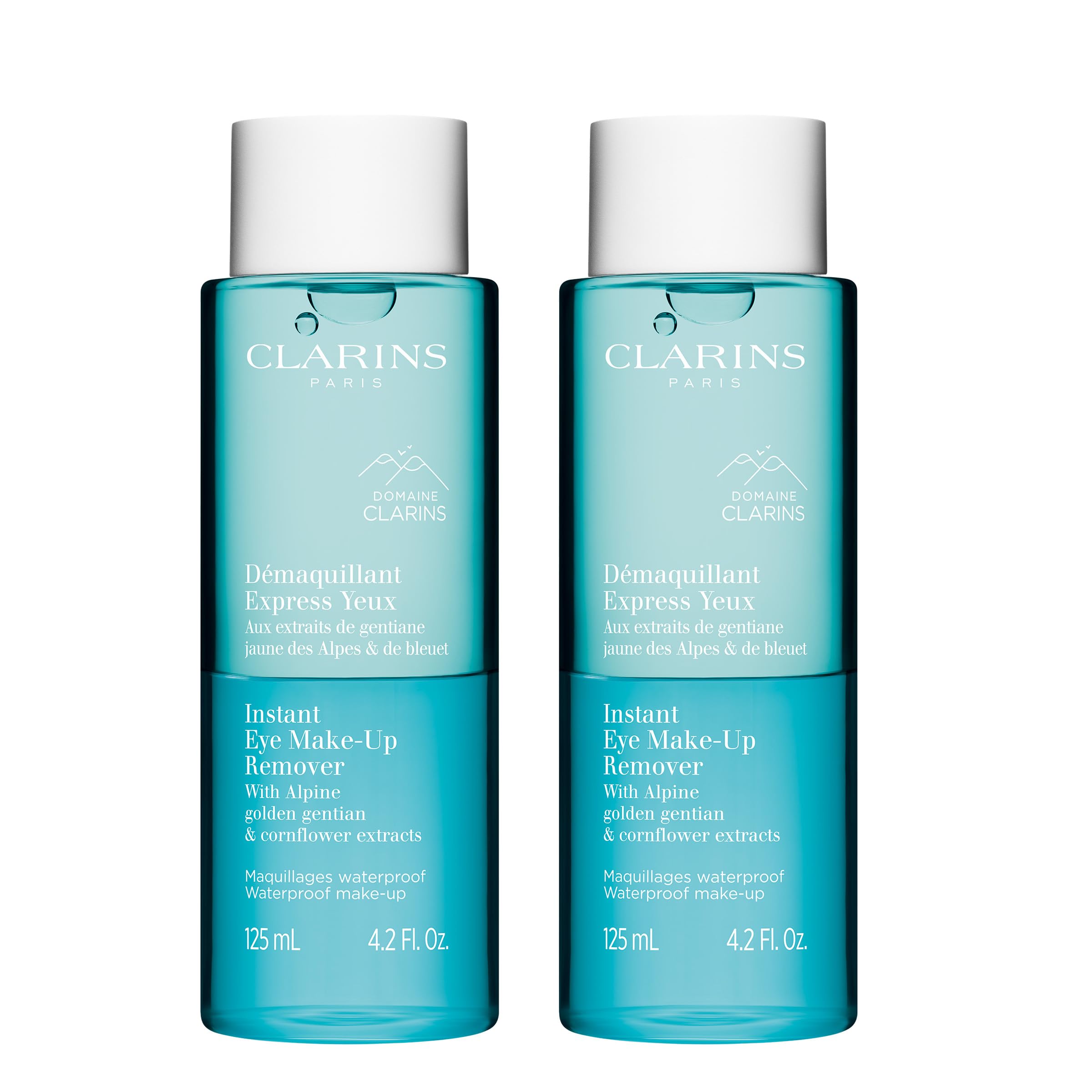 Clarins Instant Eye Make-Up Remover | Bi-Phase Remover For Heavy and Waterproof Eye Make-Up | Cleanses, Softens, Hydrates | Conditions Lashes | Ophthalmologist Tested | All Skin Types | 4.2 Ounces