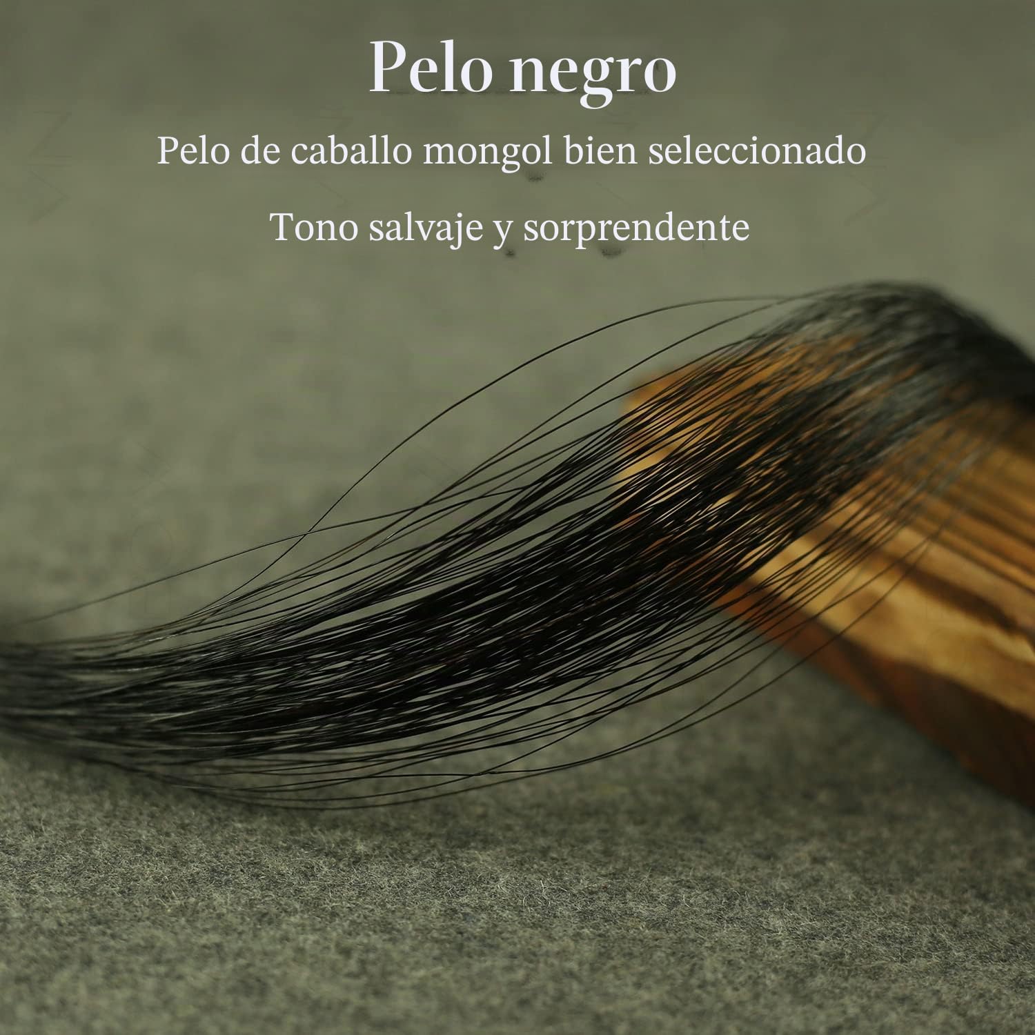 Arco de viola de fibra de carbono avanzado, pelo de caballo negro para un tono salvaje y fuerte
