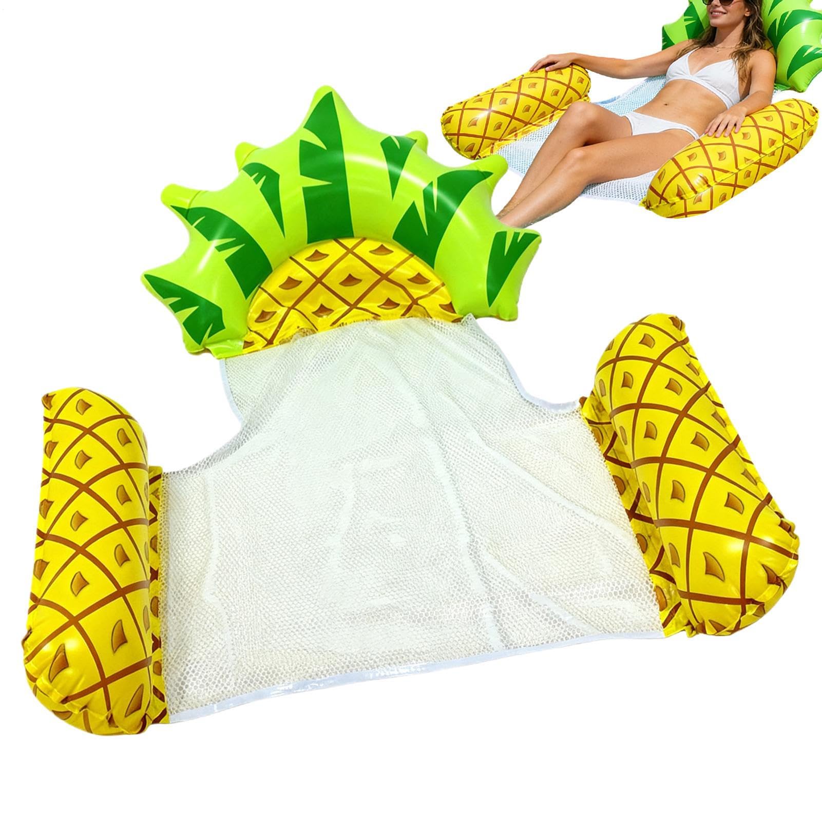 Adult Pool Floats,Foldable Fruit Design Water Lounger,Pool Inflatables for Adults - for Sunbathing Outdoor Beach Lake River Backyard Garden Party