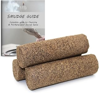 SOUL STICKS 3 Pack Sacred Smudge Sage Incense Sticks with Smudging Guide (Black Sage)
