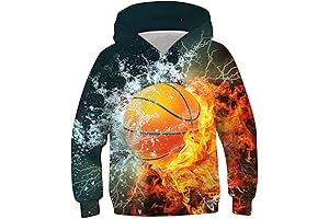 Celtics Hoodie Youth Boston Celtics Jerseys Sweatshirts Boys Girls Streetwear 3D Printed...