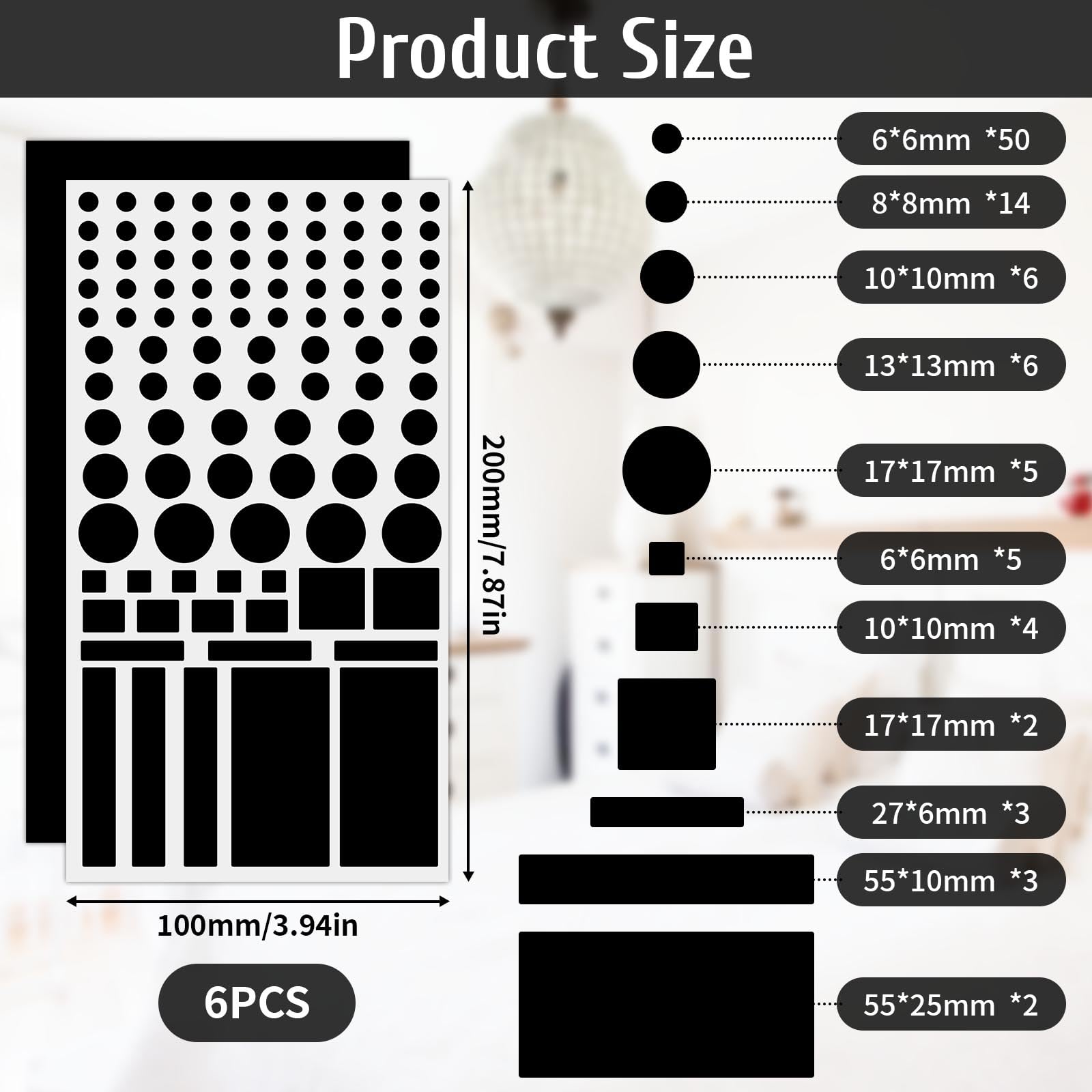 Autocollants D'Atténuation (Light Blackout) Pour LED - 4 Autocollants - Gradation 80%/100% - KAIHENG