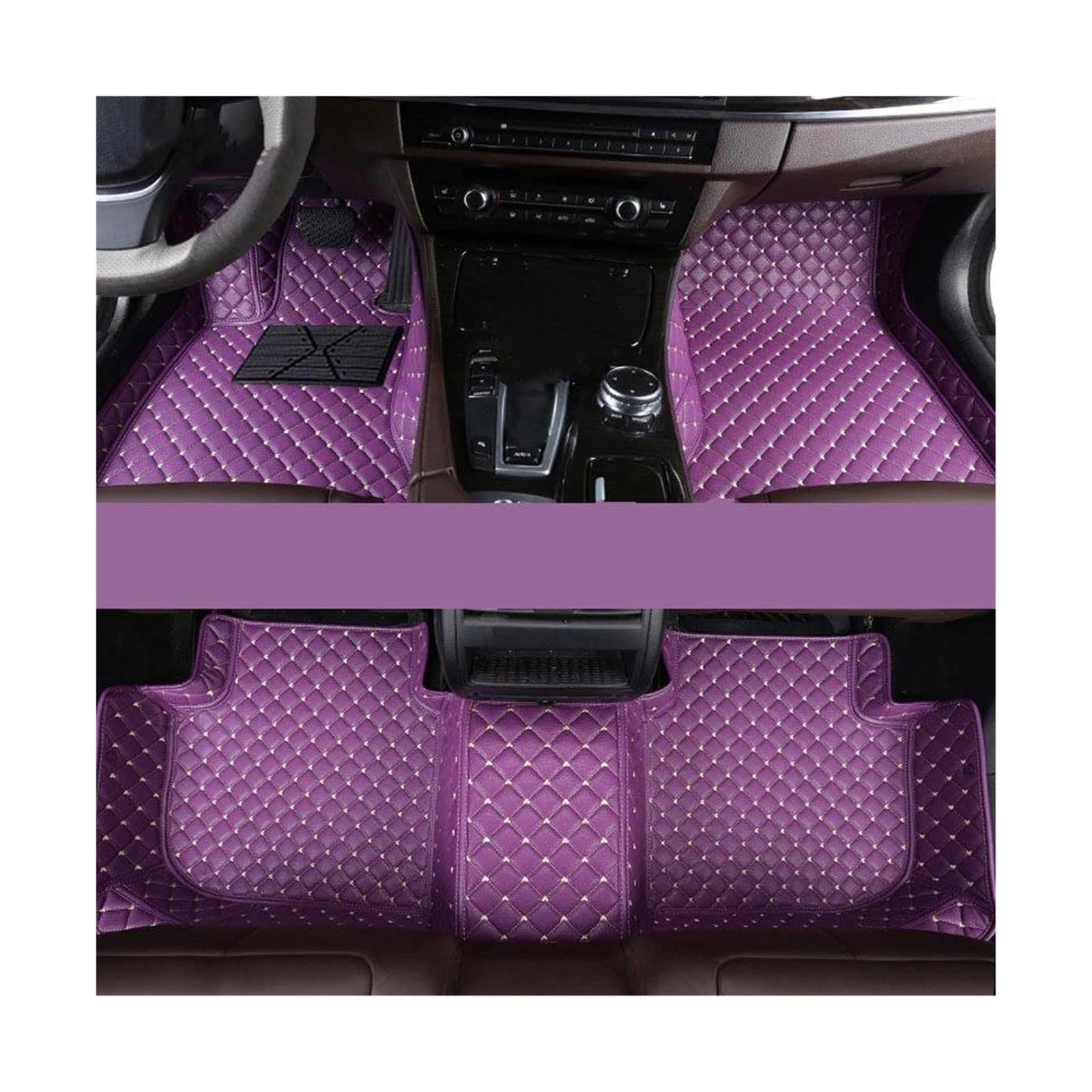 Tapis de sol Porsche Taycan 2019-2023 moquettes accessoires voiture violet