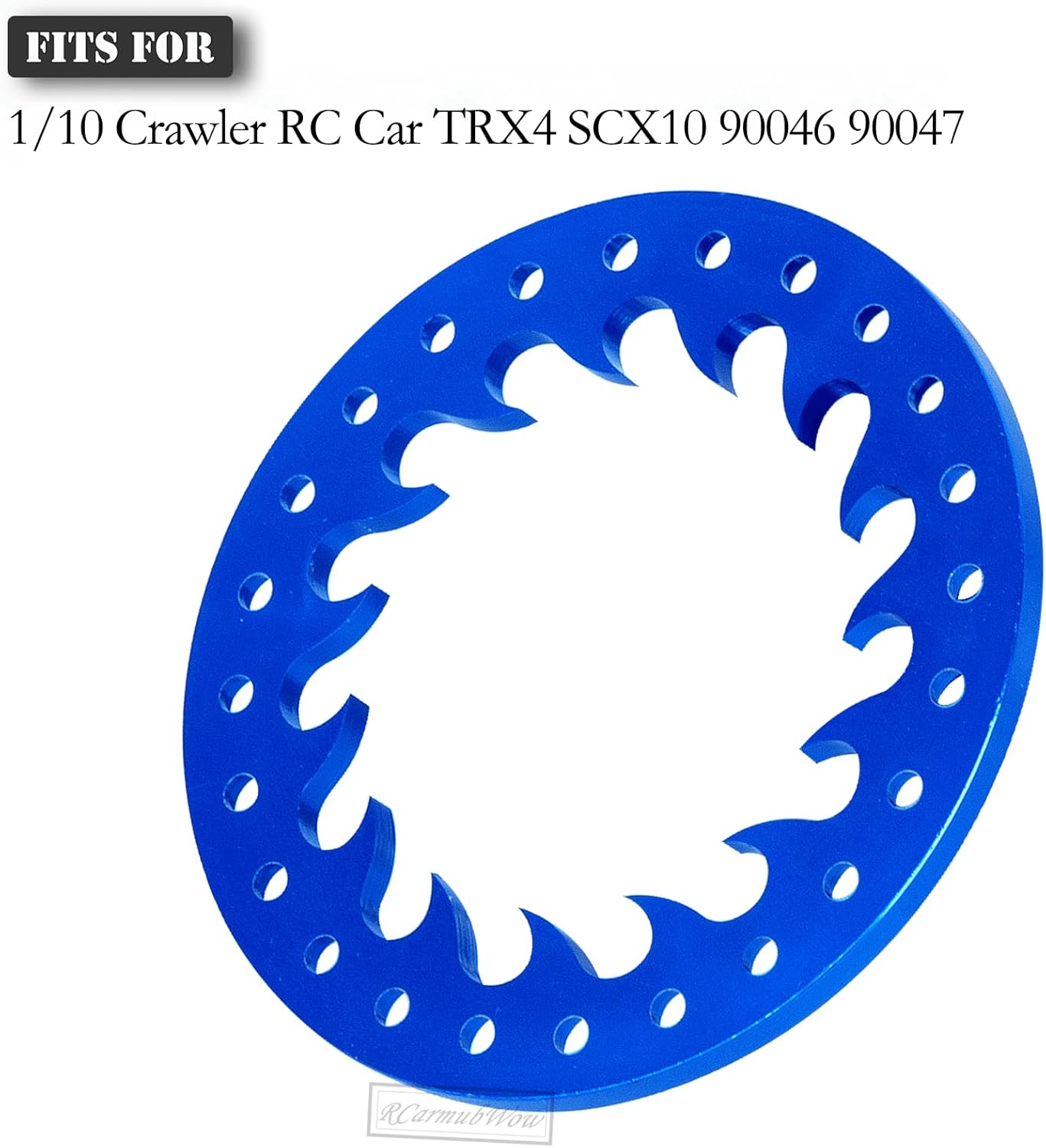 RC Metal 1.9 Beadlock Wheels Replacement Ring for 1/10 Crawler RC Car TRX4 SCX10 90046 90047,Alloy 1.9" Beadlock Rims Replacement Ring,4pcs,Navy Blue
