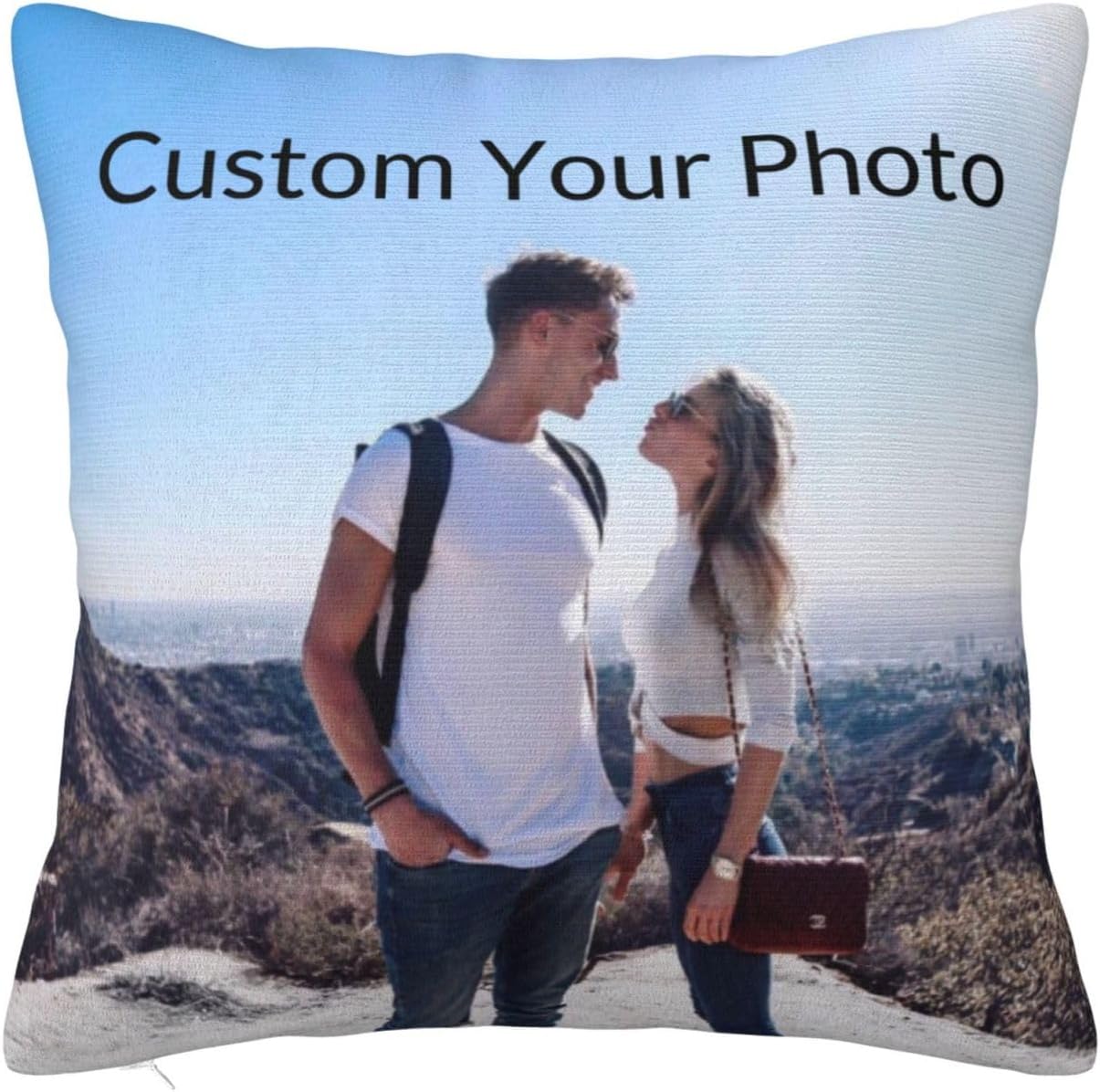 Custom Photo Pillow - Personalized Memory Keepsake With Soft Velvet Cover For Pets & Weddings
