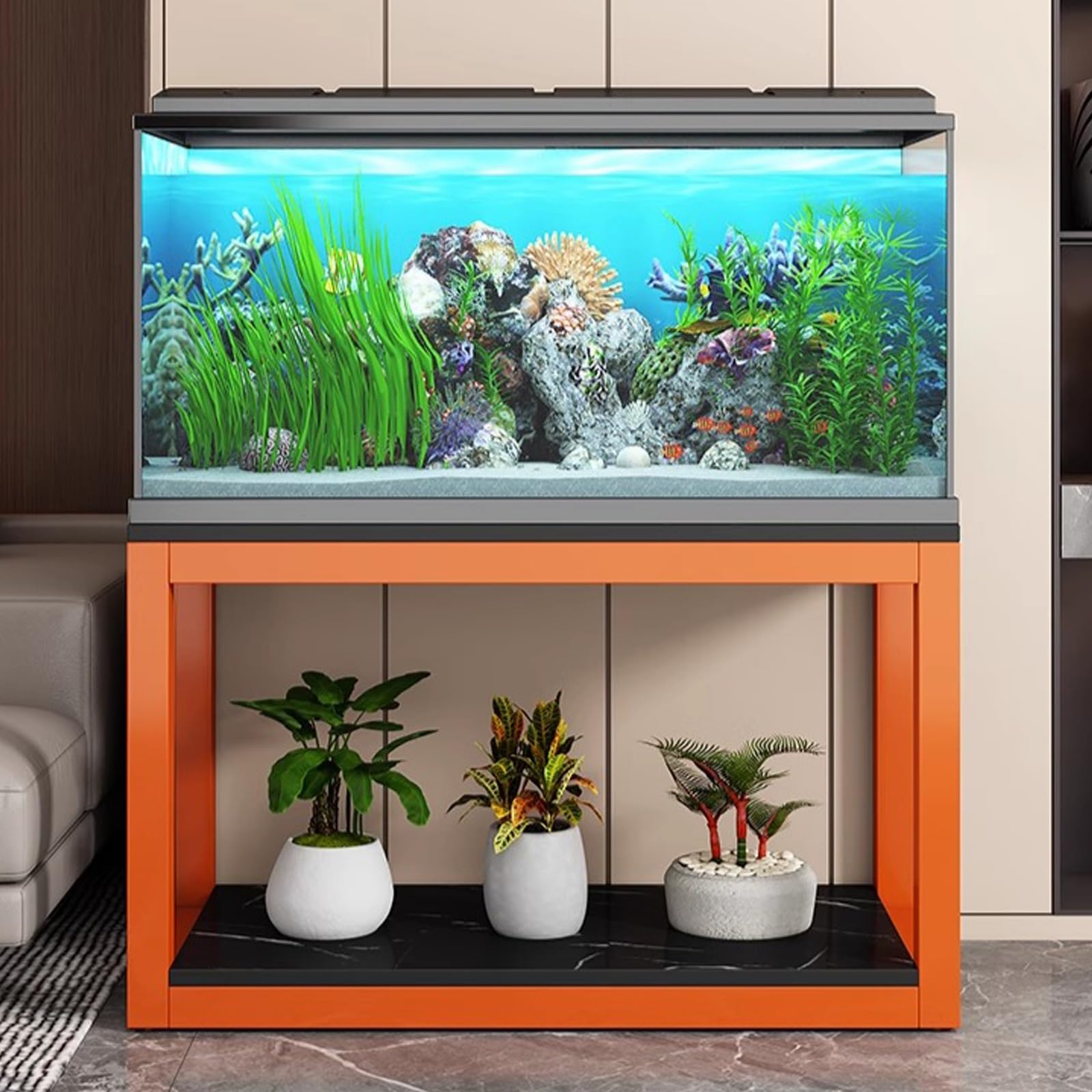 Meuble pour aquarium à reptiles vertical parfait pour sublimer la maison et le bureau