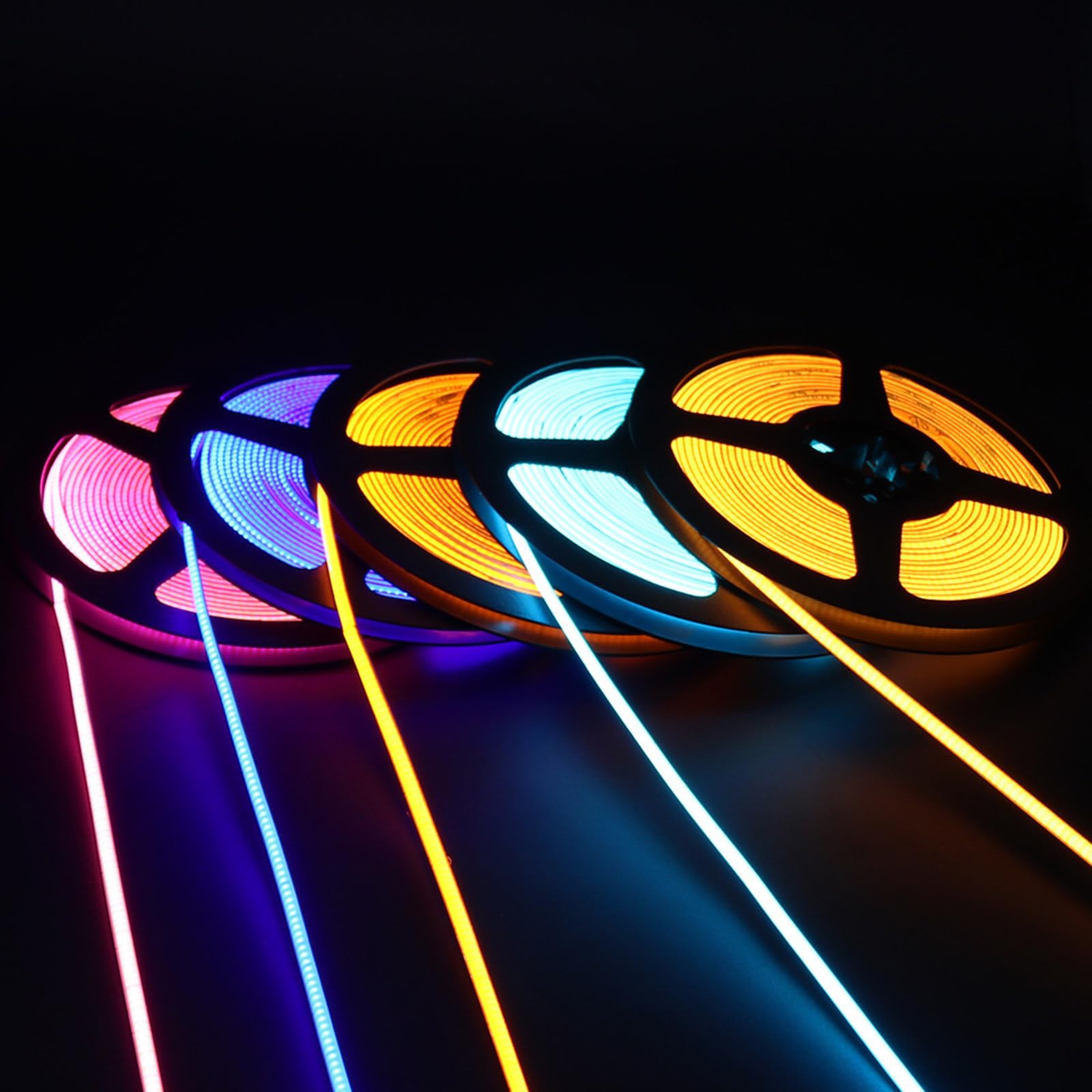 Bande lumineuse Led auto-adhésive, basse tension 4mm, 24V, 480, 5M, décoration de bureau, télévision, illumine uniformément,Pink