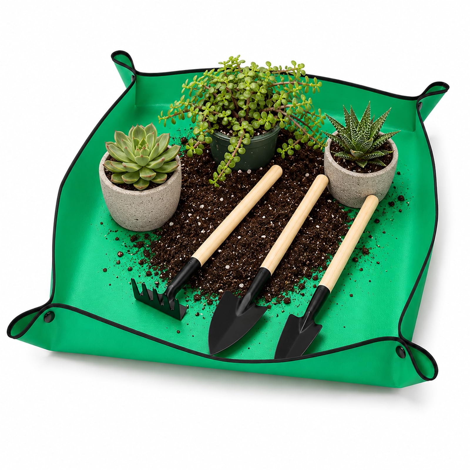 HANXIANG Plant Repotting Mat, 100x100cm (Green)
