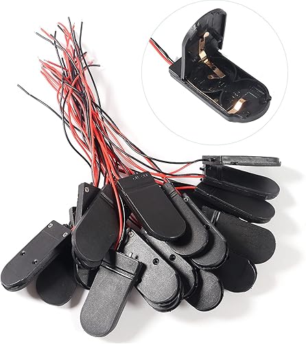 20 unids CR2032 titular de batería de celda de moneda titular de batería 2X CR2032 titular de batería con interruptor de encendidoapagado