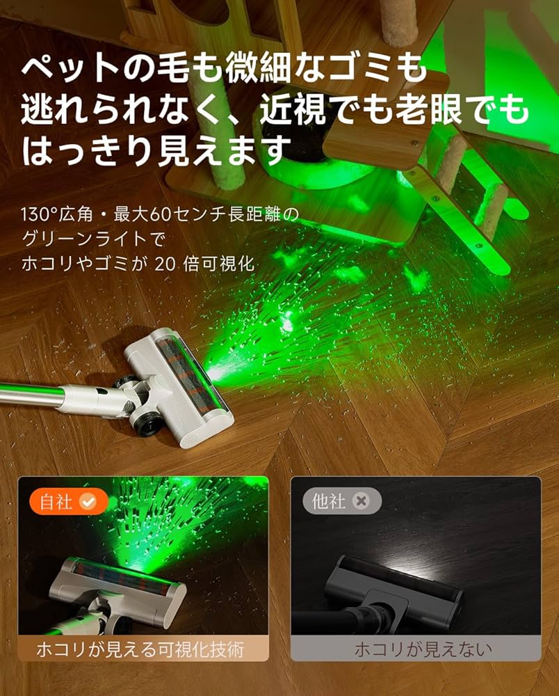 UWANT コードレス掃除機 自動ゴミ収集＆強力吸引＆60分長持ちバッテリー UWANT コードレス掃除機 自動ゴミ収集 強力吸引 60分長持ちバッテリー