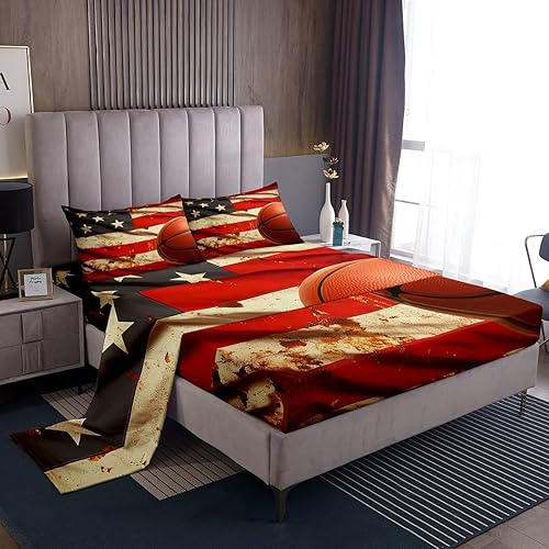 Miniatura 8 de Erosebridal Juego de sábanas de unicornio tamaño matrimonial, sábanas de cama Kawaii de dibujos animados de animales mágicos, sábana bajera Multi