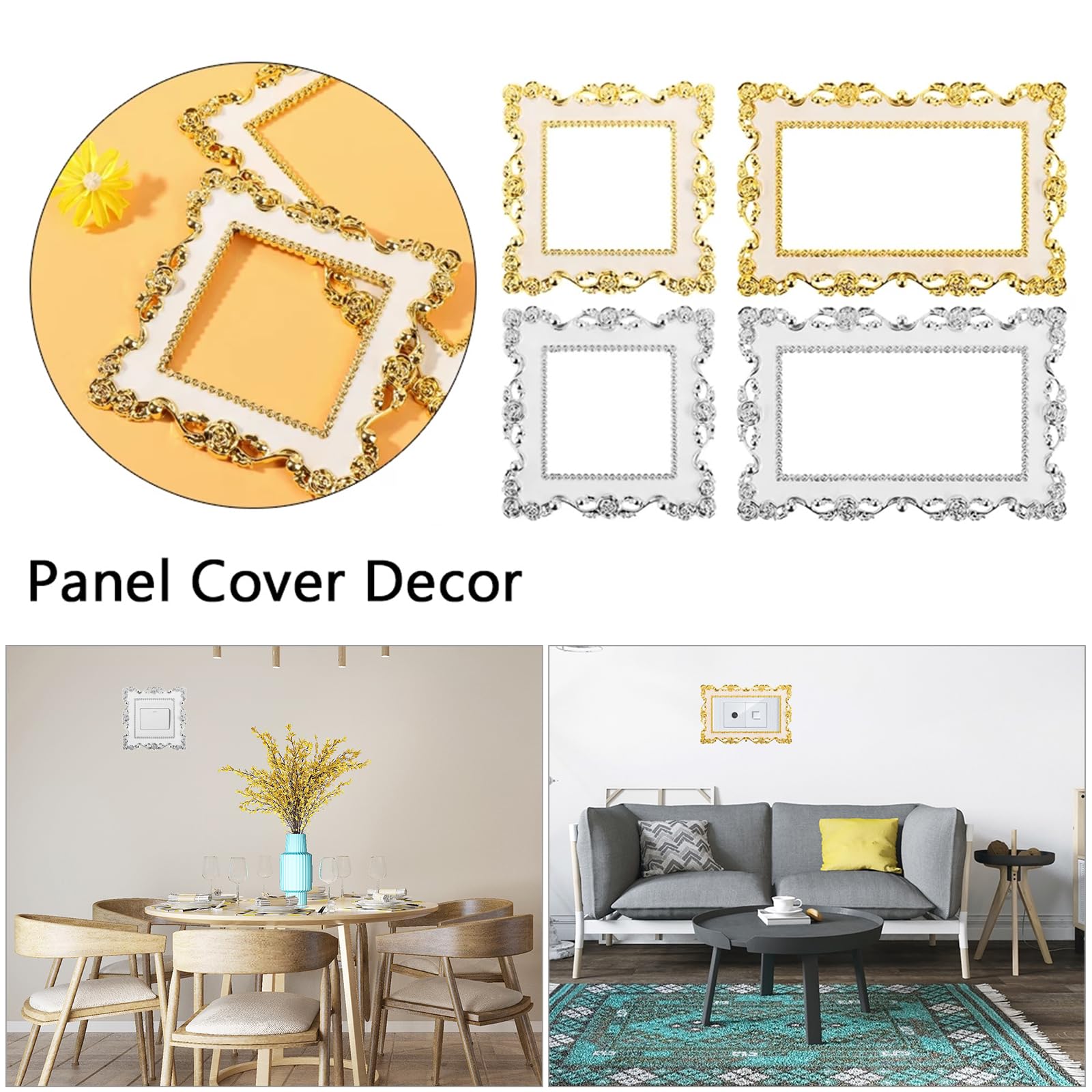 Adesivi Fiori Per Interruttori Luce - 5 Pezzi Decorativi, PVC Impermeabile - Foto 9