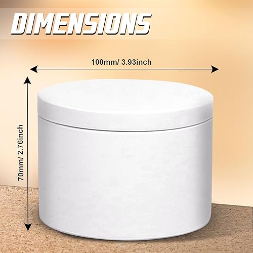 Miniatura 78 de Latas para velas de 16 onzas, paquete de 12 frascos de metal de alta calidad de 16 onzas con tapas para hacer velas, contenedores de velas vacíos a