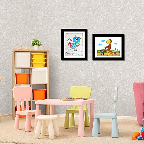 Vista 6 de ANBOO 13Inch Kids Artwork Display Frame, Flip Wooden Photo Frame for Childrens Artwork Display, Childrens Art Frame Suitable for Oil Painting