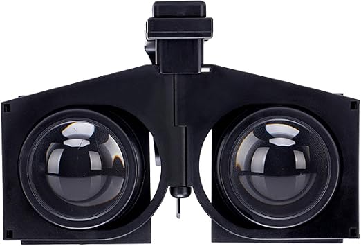 EdisonBrain VR Smartphone Headset, Foldable, Focal Length, Adjustable Pocket, 3D Glasses, Lightweight, Compact, 3D Video Goggles, 360  Virtual Reality Glasses, Easy to Carry