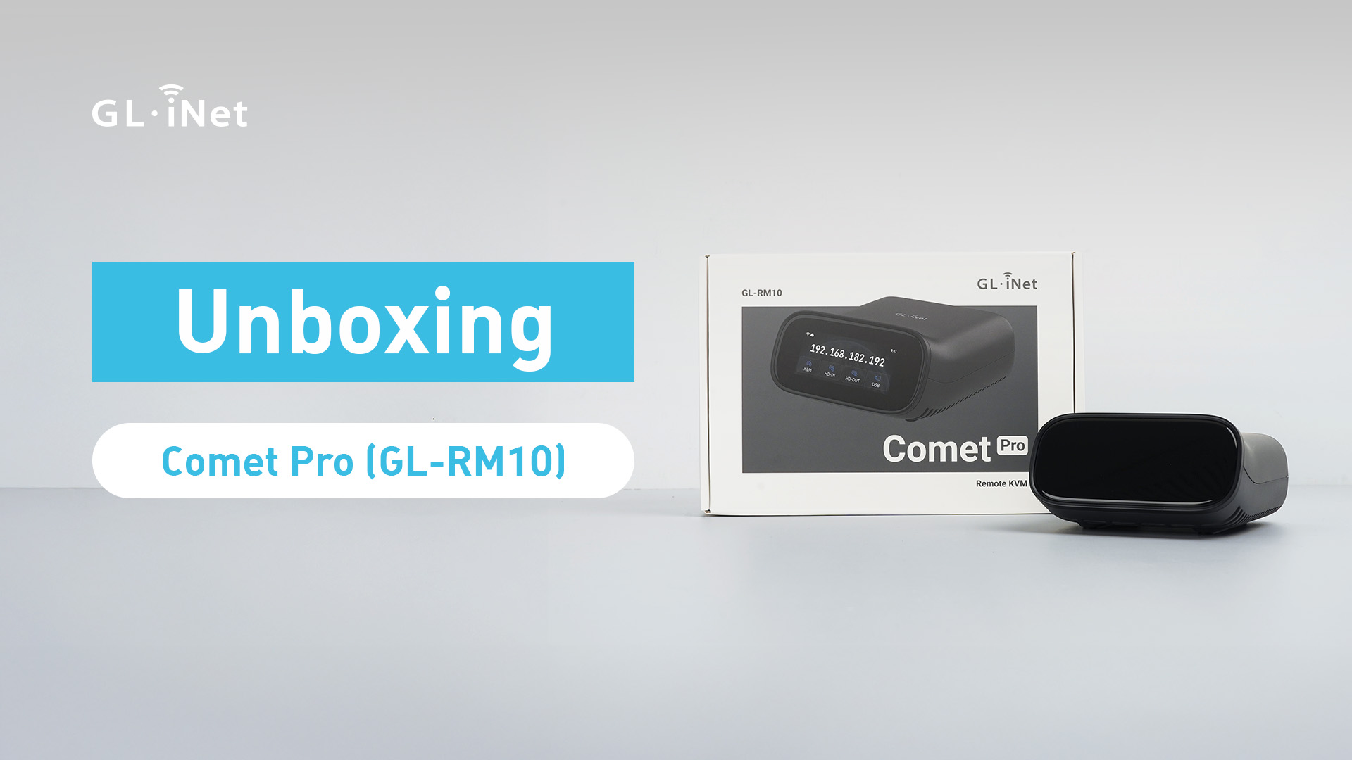 Image of GL.iNet Comet Pro (GL-RM10) Remote KVM Over Wi-Fi, Dual Band Wi-Fi 6, 4K@30FPS Passthrough, Touchscreen, 32GB eMMC,Tailscale Support Remote Access and ATX /fingerbot for Disaster Recovery, Home Office