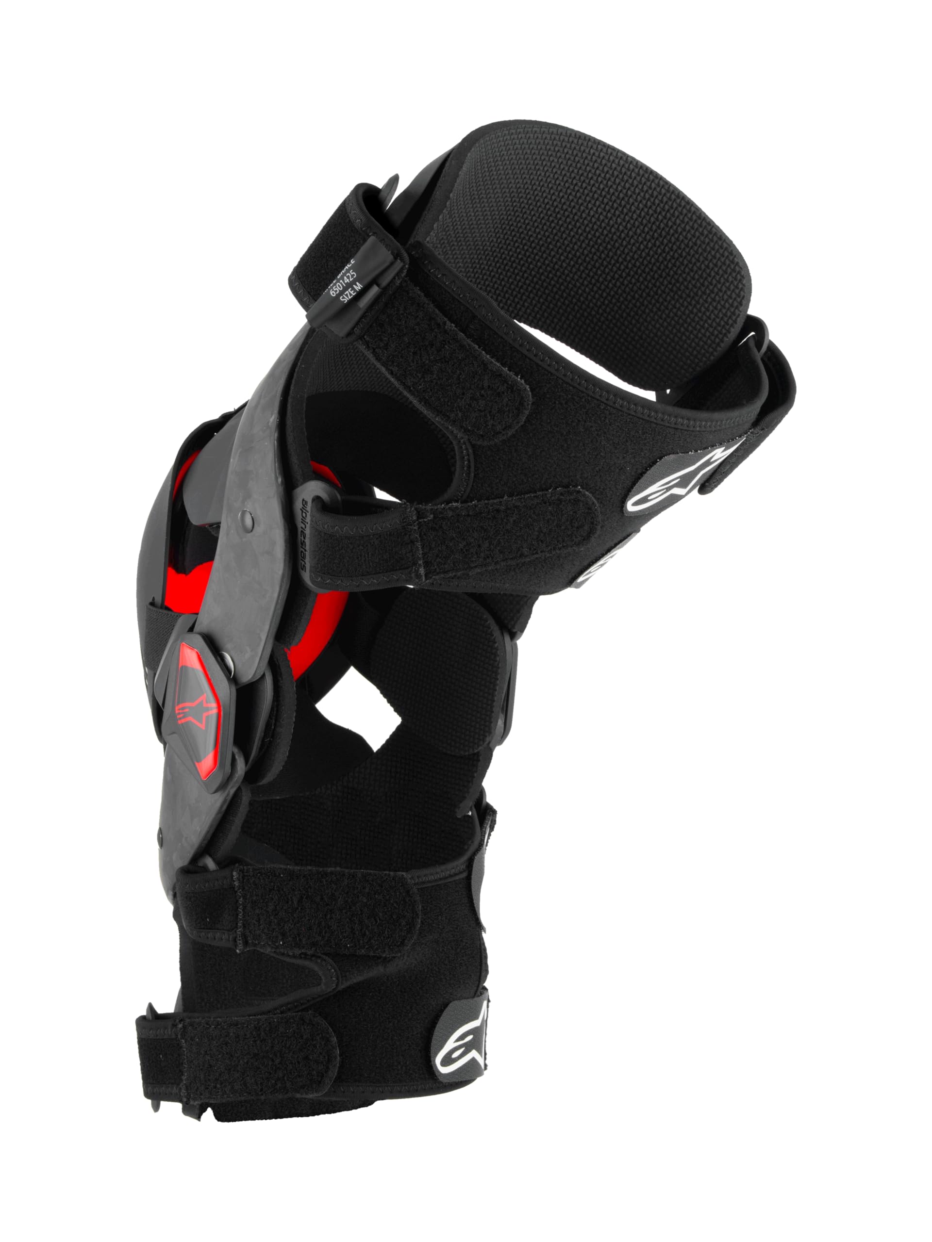 Alpinestars Supertech RK-10 Plasma Knee Brace (Black/Red, Medium)