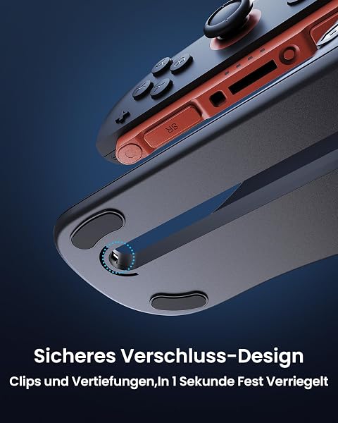 TRANSNOVO 2er-Pack Mausgriffe kompatibel mit Nintendo Switch 2 Joycons – Komfortable Ergonomische Controller-Griffe mit Handschlaufe, Rutschfest und Tragbar, Zubehör für Switch 2 Controllers - 3